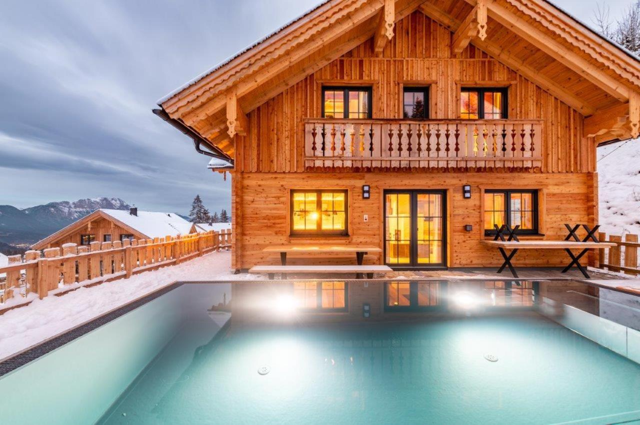 Poolchalet Dachsteinblick Pruggern Exteriér fotografie